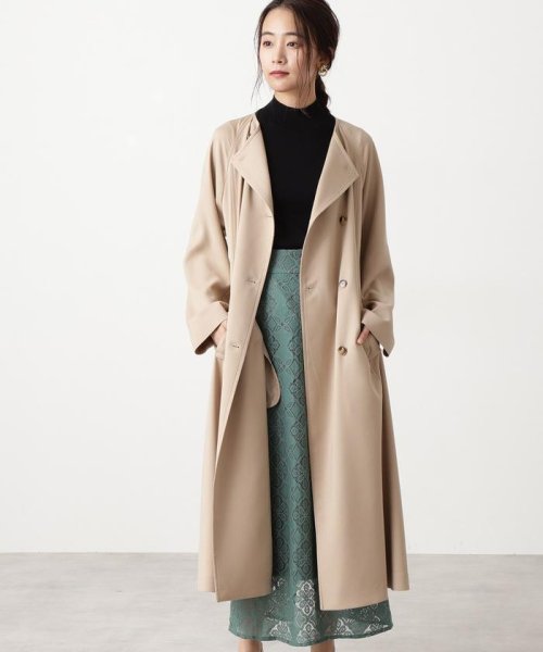 Trダブルクロストレンチコート エヌナチュラルビューティベーシック N Natural Beauty Basic D Fashion