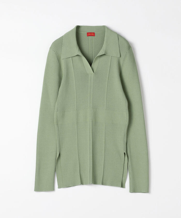 クーポン】【セール 30%OFF】コットンナイロンリブ スキッパー