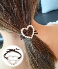 shoppinggo/ショッピングゴー shoppinggo ヘアゴム パール おしゃれ ヘアアクセサリー リボン結び シンプル 髪留め/503783346