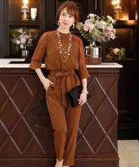 PourVous/プールヴー PourVous ペプラムパンツドレスセットアップ 同窓会・成人式・セレモニー大きいサイズ対応フォーマルパーティードレス/503713532