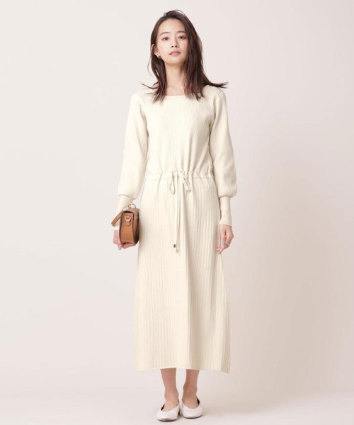 クーポン セール 50 Off オーガニックコットン リブニットワンピース 長袖 ナノ ユニバース Nano Universe D Fashion