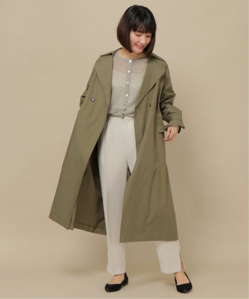 オーガニックコットンゆるトレンチコート 503735027 イッカ Ikka D Fashion