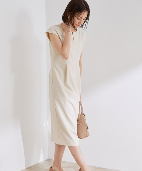 セール Off 洗える オフィス お仕事 フレンチスリーブワンピース セットアップ対応 ロペ Rope D Fashion セール Off 洗える オフィス お仕事 フレンチスリーブワンピース セットアップ対応 ロペ Rope D Fashion
