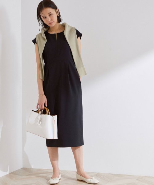 セール Off 洗える オフィス お仕事 フレンチスリーブワンピース セットアップ対応 ロペ Rope D Fashion セール Off 洗える オフィス お仕事 フレンチスリーブワンピース セットアップ対応 ロペ Rope D Fashion