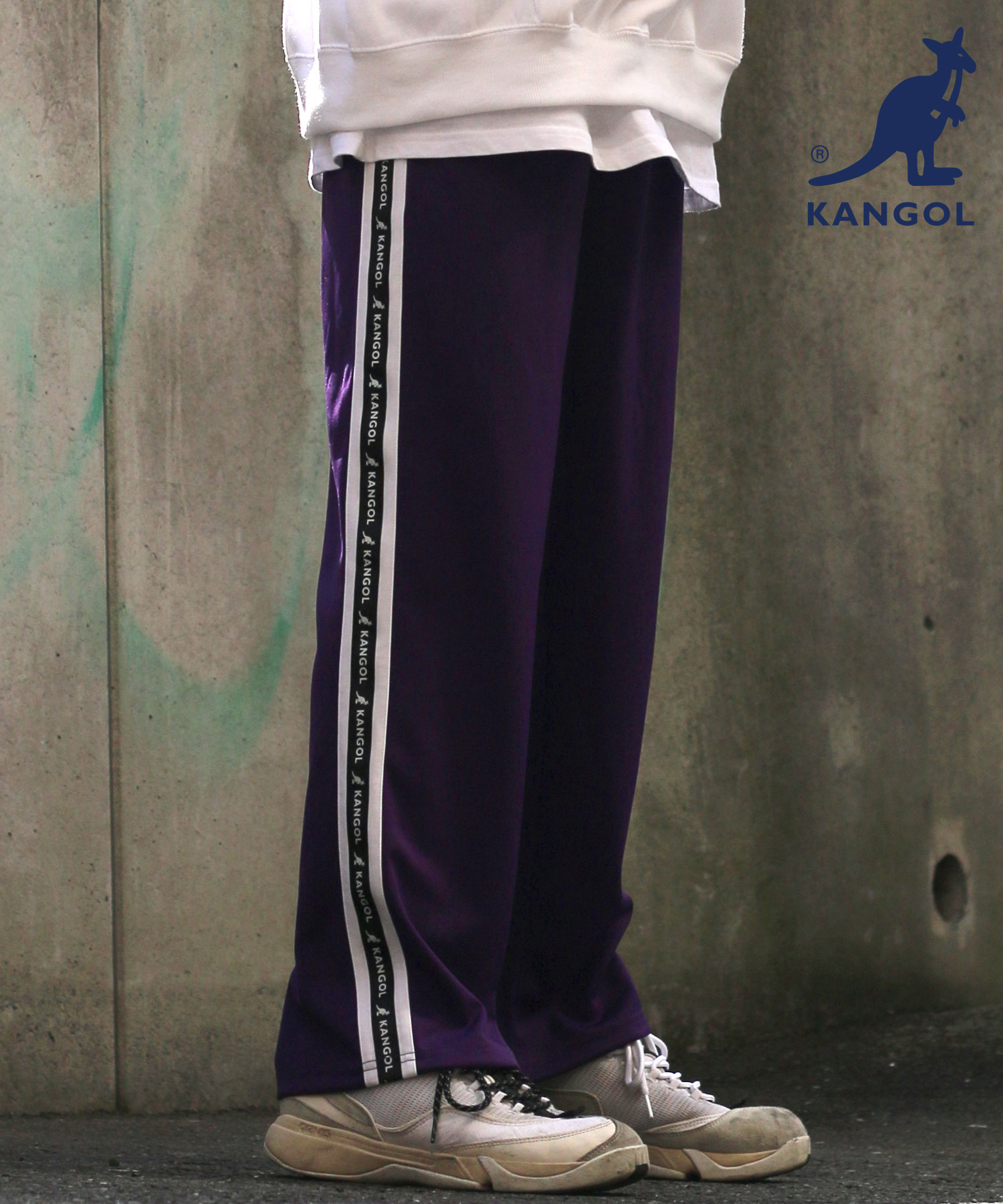 クーポン】【Salong hameu】KANGOL◇サイドラインジャージ クーポン】【Salong hameu】KANGOL◇サイドラインジャージ