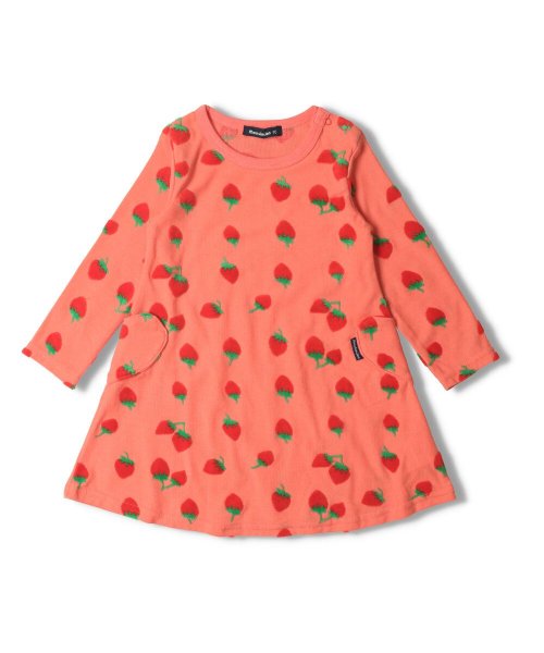 子供服 Moujonjon ムージョンジョン カットベロアイチゴ柄ワンピース 80cm 140cm M ムージョンジョン Moujonjon D Fashion 子供服 Moujonjon ムージョンジョン カットベロアイチゴ柄ワンピース 80cm 140cm M ムージョンジョン Moujonjon D Fashion