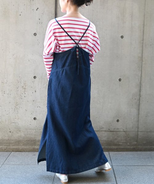 Ships Any デニムライク ロング キャミ ワンピース シップス エニィ ウィメンズ Ships Any Womens D Fashion