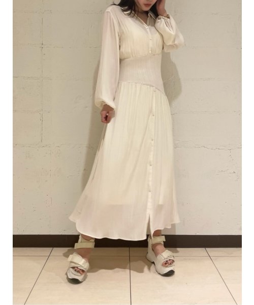 ウエストリブシャツワンピース スナイデル Snidel D Fashion ウエストリブシャツワンピース スナイデル Snidel D Fashion