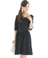 PourVous/ジャガードスカートワンピース/結婚式ワンピース・同窓会・成人式・セレモニー大きいサイズ対応フォーマルパーティードレス/503713467
