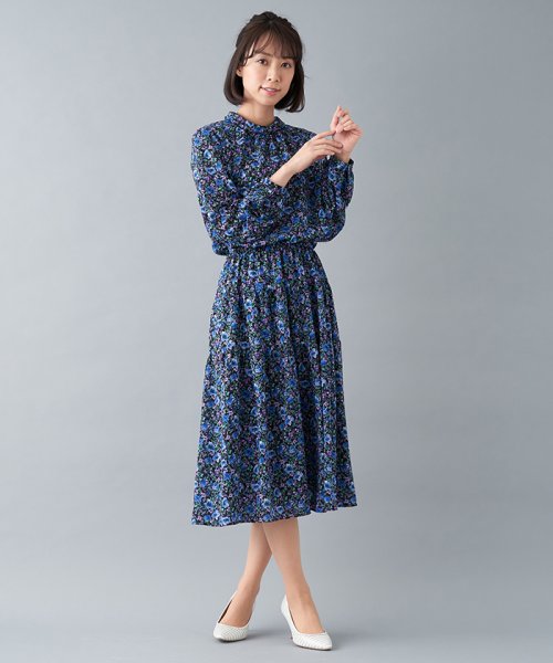 Rochas Premiere スタンドカラーワンピース レリアン Leilian D Fashion Rochas Premiere スタンドカラーワンピース レリアン Leilian D Fashion