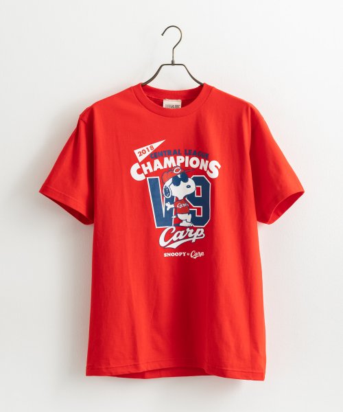 広島東洋カープ グッズ コラボ スヌーピー Tシャツ 半袖 Carp プリントt プロ野球 8513 ロッキーモンロー Rocky Monroe D Fashion