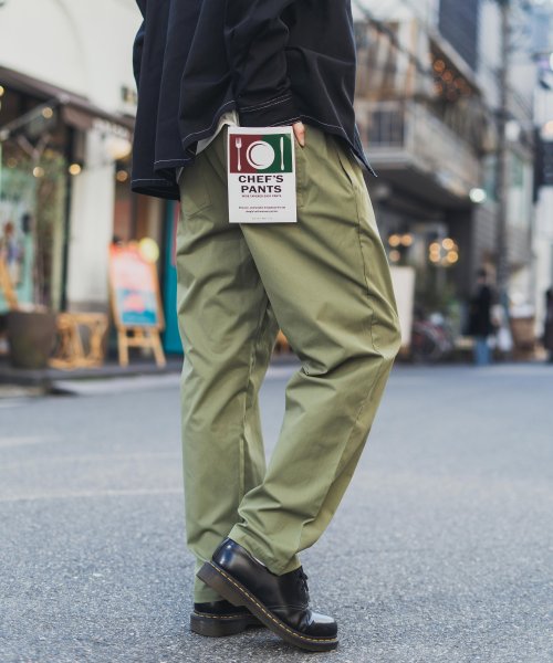 セール シェフパンツ メンズ レディース イージー テーパード バギー カジュアル きれいめ ストリート 無地 シンプル ストレッチ ウエストゴム ツイル リラックス ロッキーモンロー Rocky Monroe D Fashion