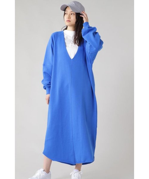 セール Creolme別注 Vネックオーバースウェットワンピース ローズバッド Rose Bud D Fashion セール Creolme別注 Vネックオーバースウェットワンピース ローズバッド Rose Bud D Fashion