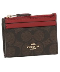 COACH/コーチ コインケース パスケース アウトレット シグネチャー レッド レディース COACH 88208 IMRVQ/503803435