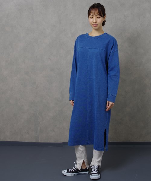 セール Off 21新作 インディゴ裏毛サイドスリットワンピース Myke Ss ルームウェア フィズ Fizz D Fashion セール Off 21新作 インディゴ裏毛サイドスリットワンピース Myke Ss ルームウェア フィズ Fizz D Fashion