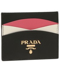 PRADA/プラダ カードケース サフィアーノ マルチカラー ブラック ピンク レディース PRADA 1MC025 ZLP F061H/503805495