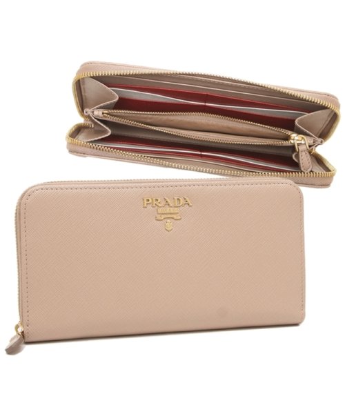 セール 10%OFF】プラダ 長財布 サフィアーノ マルチカラー ベージュ 