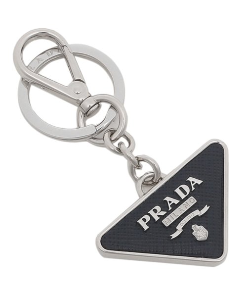 セール プラダ キーリング サフィアーノ トライアングルロゴ ネイビー メンズ レディース Prada 2pp080 053 F0216 プラダ Prada D Fashion