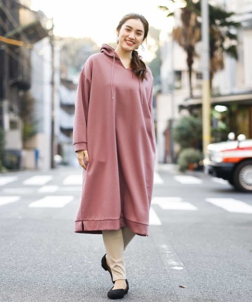 セール 大きいサイズ 洗える ロングパーカーワンピース エウルキューブ Eur3 D Fashion セール 大きいサイズ 洗える ロングパーカーワンピース エウルキューブ Eur3 D Fashion