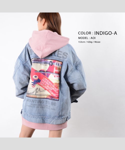 タイムセール10 Off ビッグシルエット デニムジャケット メンズ デニムジャケット レディース ビッグ Gジャン ゆったり ジージャン 大きめ オーバーサイズ デニム ジャケット ビ ワンフォークロージング 1111clothing D Fashion