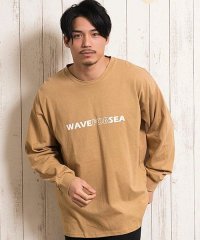 CavariA/CavariA【キャバリア】インディゴバック刺繍クルーネック長袖ビッグTシャツ/503811507