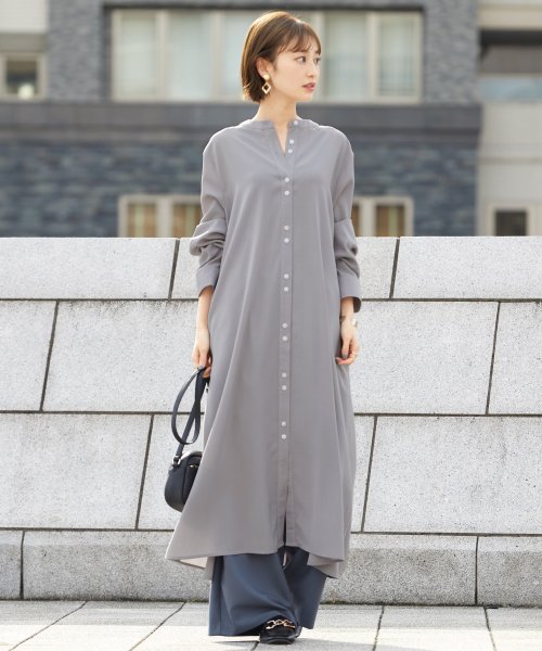 クーポン ノーカラーとろみシャツワンピ Happy急便 By Verita Jp Happy Exp D Fashion