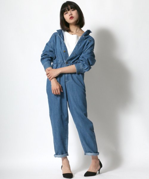 セール Salong Hameu Lee Jump Suits デニムつなぎ ジャンプスーツ Salong Hameu Salong Hameu D Fashion