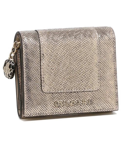 セール ブルガリ 三つ折り財布 セルペンティ ミニ財布 ブラウン レディース Bvlgari 85 ブルガリ Bvlgari D Fashion