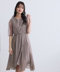 PourVous/プールヴー PourVous ロング&七分袖フォーマルアシンメトリー大きいサイズ結婚式ワンピースドレス パーティードレス 20代 30代 40代/503816116