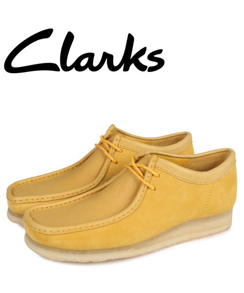 セール クラークス Clarks ワラビーブーツ メンズ Wallabee Boot イエロー クラークス Clarks D Fashion