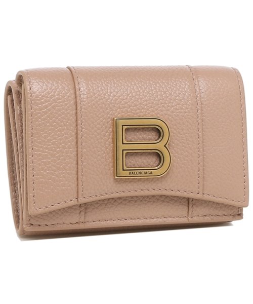 バレンシアガ 三つ折り財布 アワーグラス ベージュ レディース Balenciaga 1izhm 2705 バレンシアガ Balenciaga D Fashion