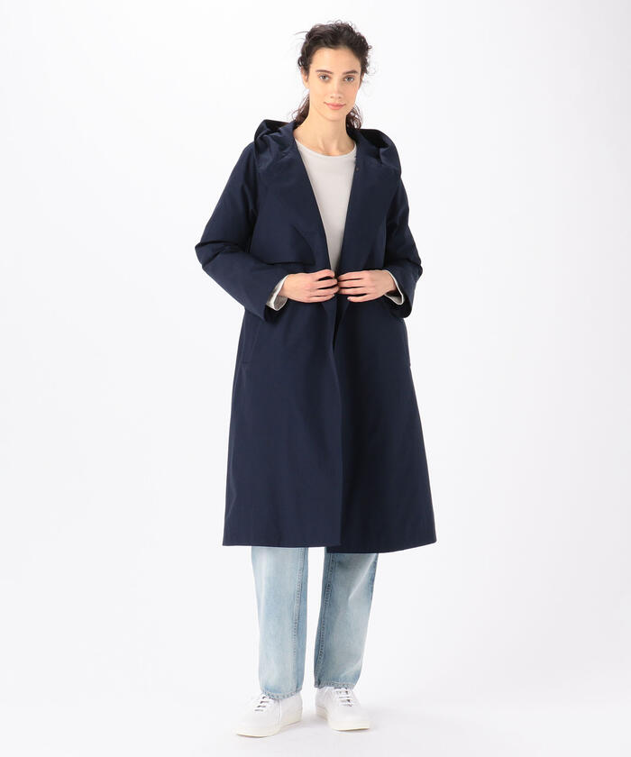 セール 40%OFF】ポリエステルコットンファイユ フーデッドダウンコート ...