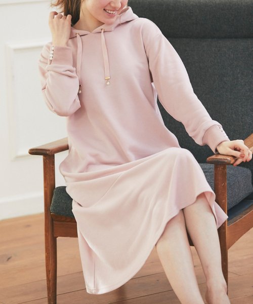 クーポン Sno Wさんコラボ パール付き裾フレアパーカーワンピース トッコクローゼット Tocco Closet D Fashion