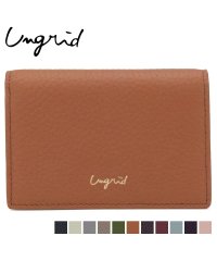 Ungrid/アングリッド Ungrid カードケース 名刺入れ 定期入れ レディース COWHIDE CARD CASE ブラック ホワイト グレー ベージュ カーキ ブラ/503810239