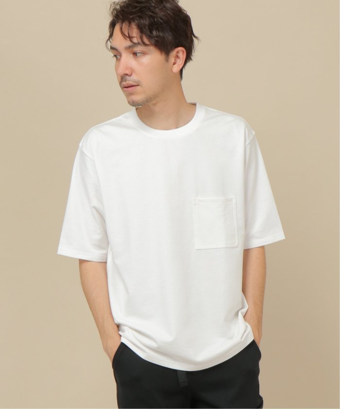 5分袖タフコットンポケット付きTシャツ(503740023) | イッカ
