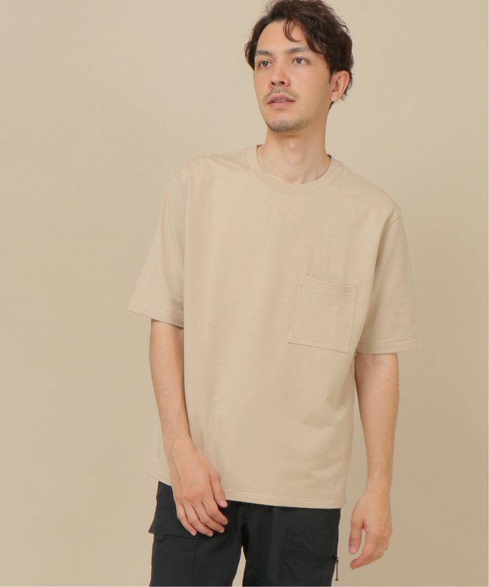 5分袖タフコットンポケット付きTシャツ(503740023) | イッカ
