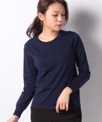 Leilian/クルーネック長袖ニットプルオーバー/503789254