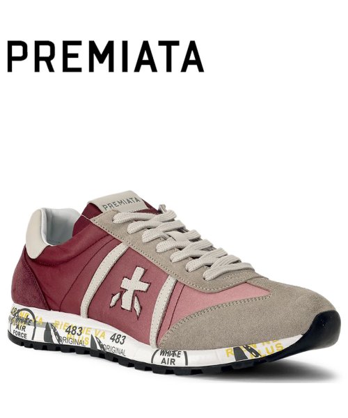 プレミアータ ホワイト Premiata White スニーカー ルーシー メンズ Lucy レッド 4608lucy プレミアータ Premiata D Fashion