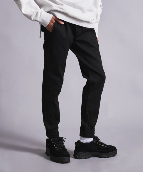 ＜monkey time＞ Re:USECLED DENIM SKINNY JOGGER/デニムジョガーパンツ