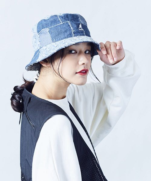 カンゴール KANGOL KANGOL Denim Mashup Bucket(503824641