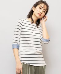 mili an deni/レディース トップス Tシャツ ボーダー 7分袖 ボートネック/501299925