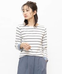 mili an deni/レディース トップス Tシャツ ボーダー 7分袖 ボートネック/501299927