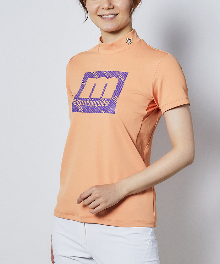 クーポン対象外 ENVOY mロゴプリント半袖シャツ サンスクリーン MOTION マンシングウェア 中古 3D アウトレット Munsingwear
