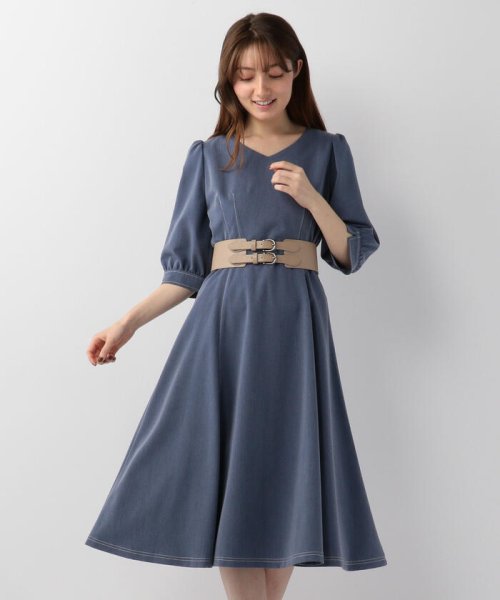 セール 2重ベルト付きワンピース ミッシュマッシュ Misch Masch D Fashion セール 2重ベルト付きワンピース ミッシュマッシュ Misch Masch D Fashion