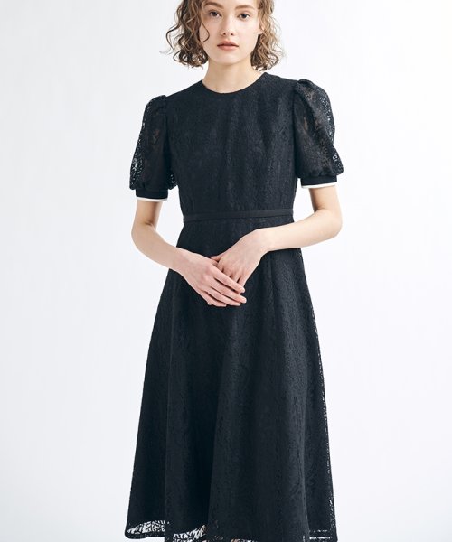 セール レースパフスリーブワンピース ランバンオンブルー Lanvin En Bleu D Fashion