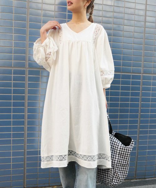 セール59 Off はしごレースボリュームスリーブコットンワンピース コーナーズ Lowybycorners D Fashion セール59 Off はしごレースボリュームスリーブコットンワンピース コーナーズ Lowybycorners D Fashion