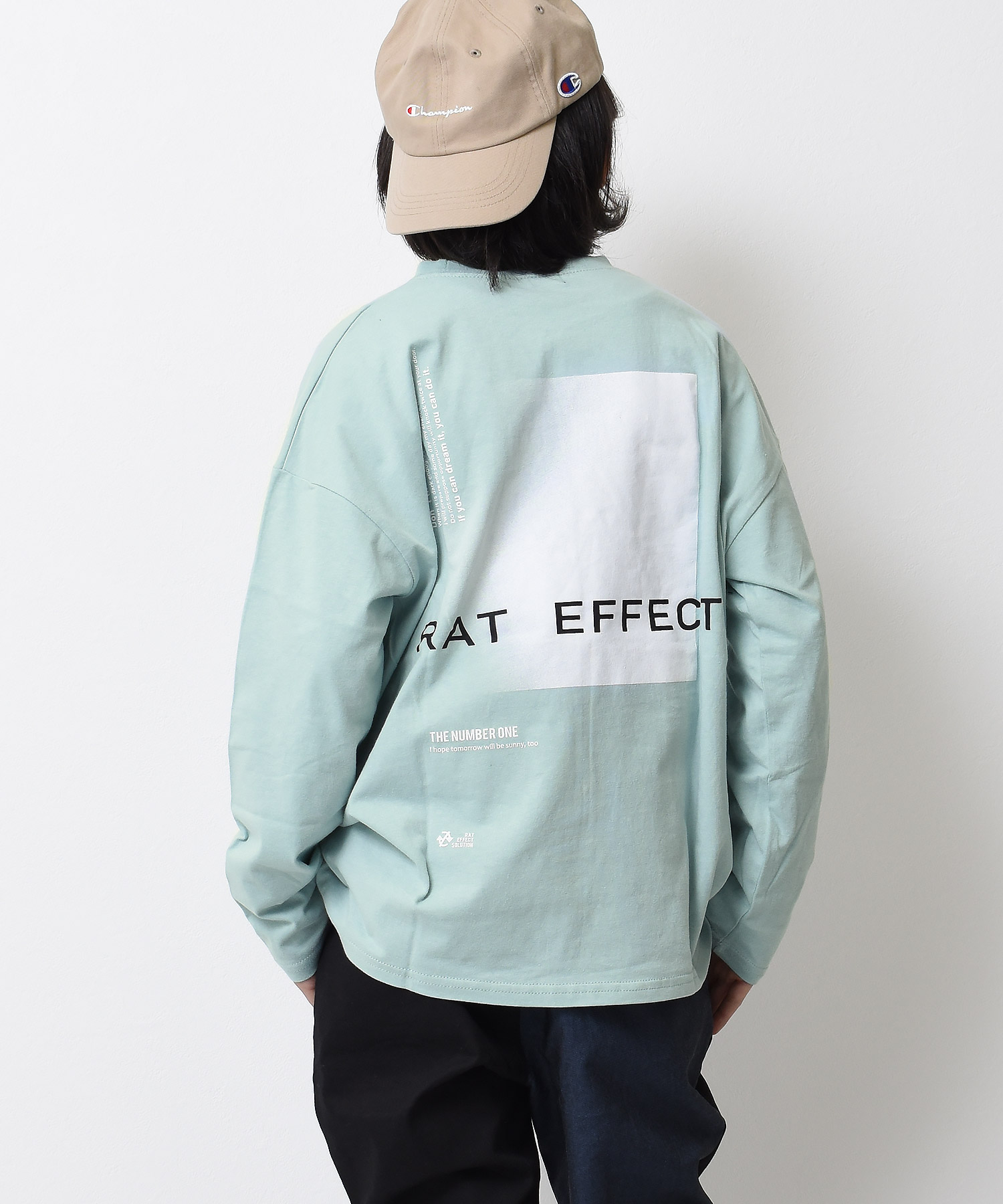 ラット エフェクト RAT EFFECT グラデーションプリントロングT