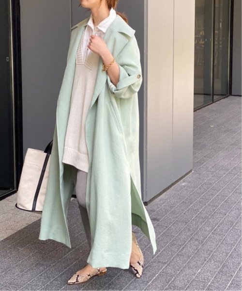 セール 30 Off ビックカラーガウンコート スピック スパン Spick Span D Fashion