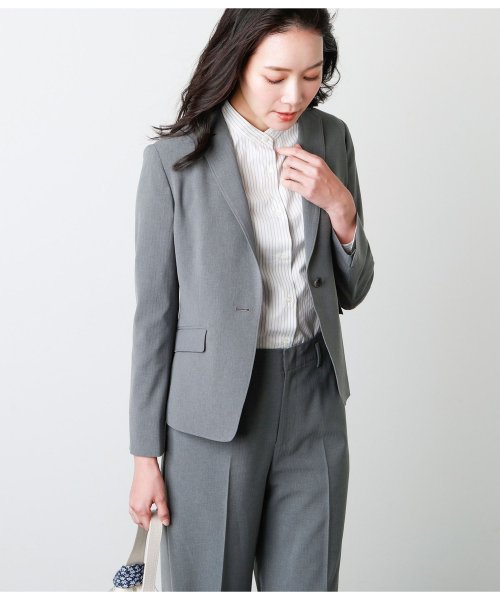 セール 48 Off ウォッシャブルシャドーストライプ 1釦ジャケット ニューヨーカー Newyorker D Fashion