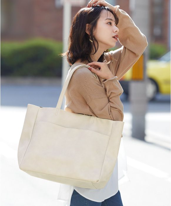 クーポン】【セール5%OFF】シンプルで持ちやすく機能的！トートバッグ ...